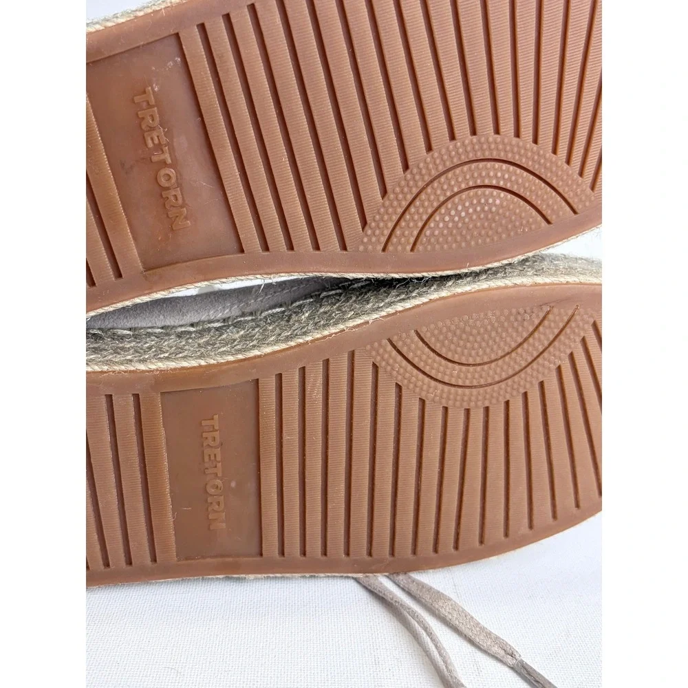 NWT‎ Tretorn Eve 2 Suede Espadrille Platform Sneakers Metallic Beige 9